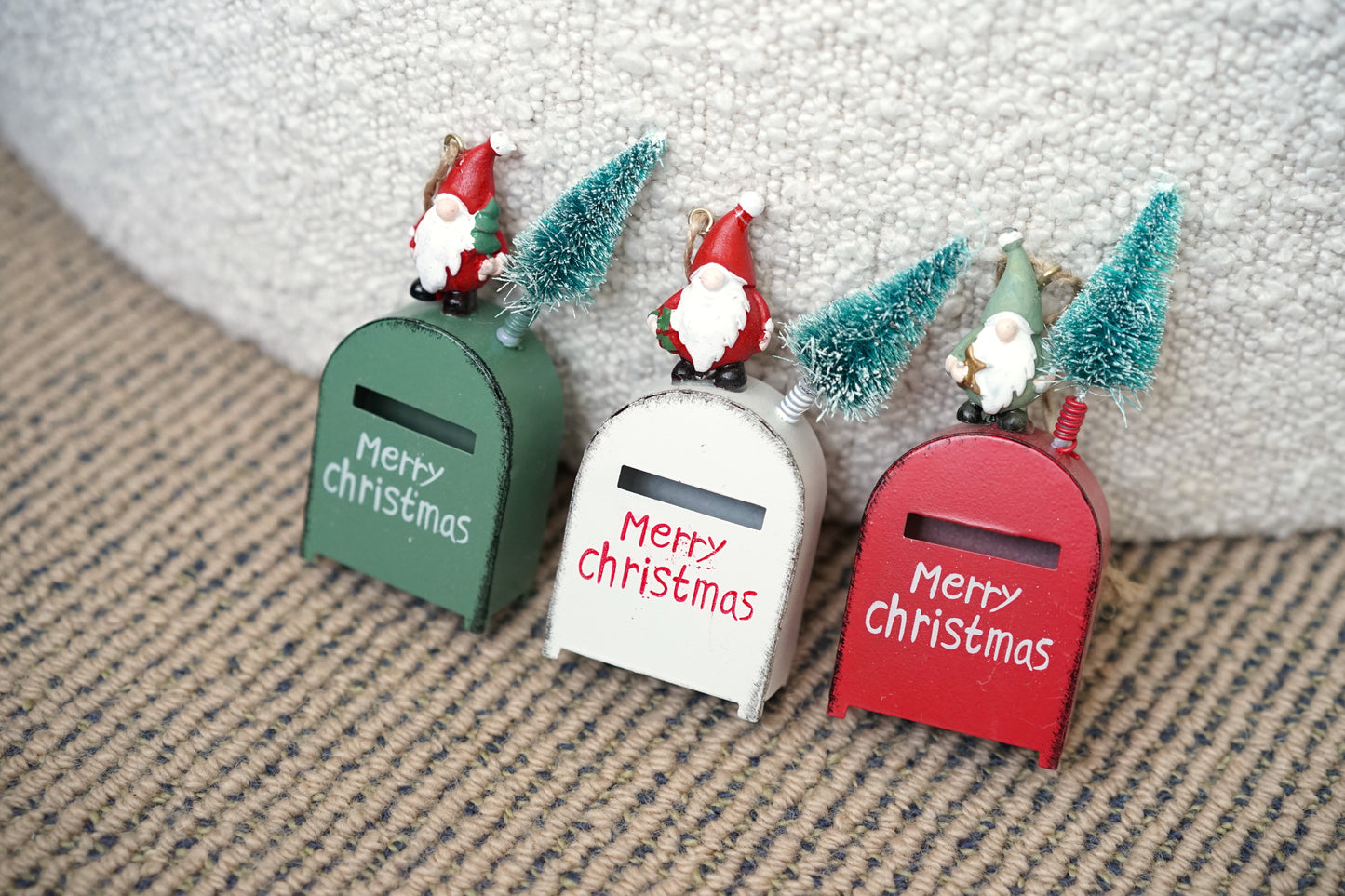 Yuletide Mailbox Ornaments: A Festive Delivery (Set of 3)