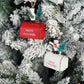 Whimsical Christmas Mailbox Ornaments (Set of 2)