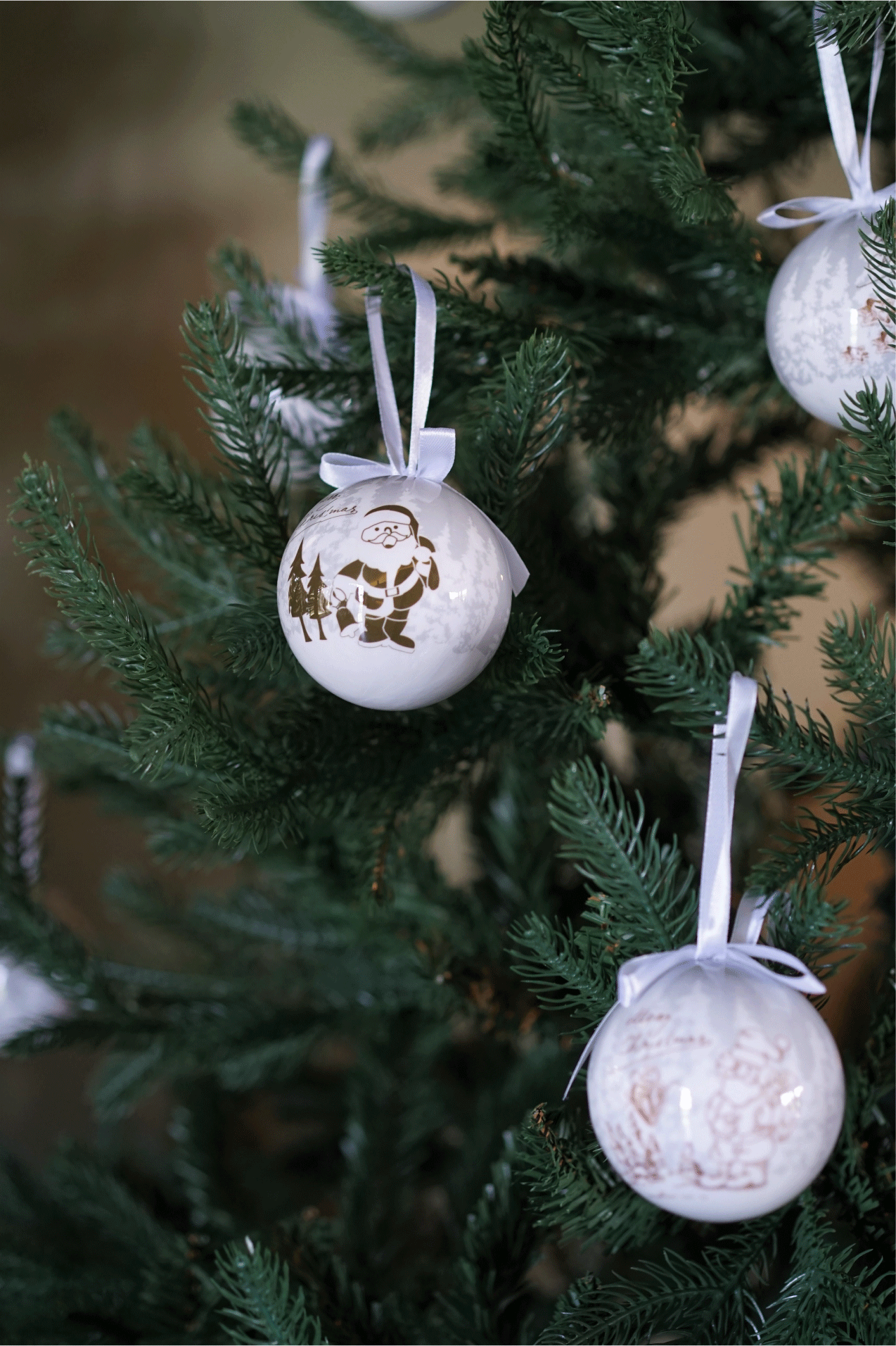 Xmas Bauble Mixed Designs of Three